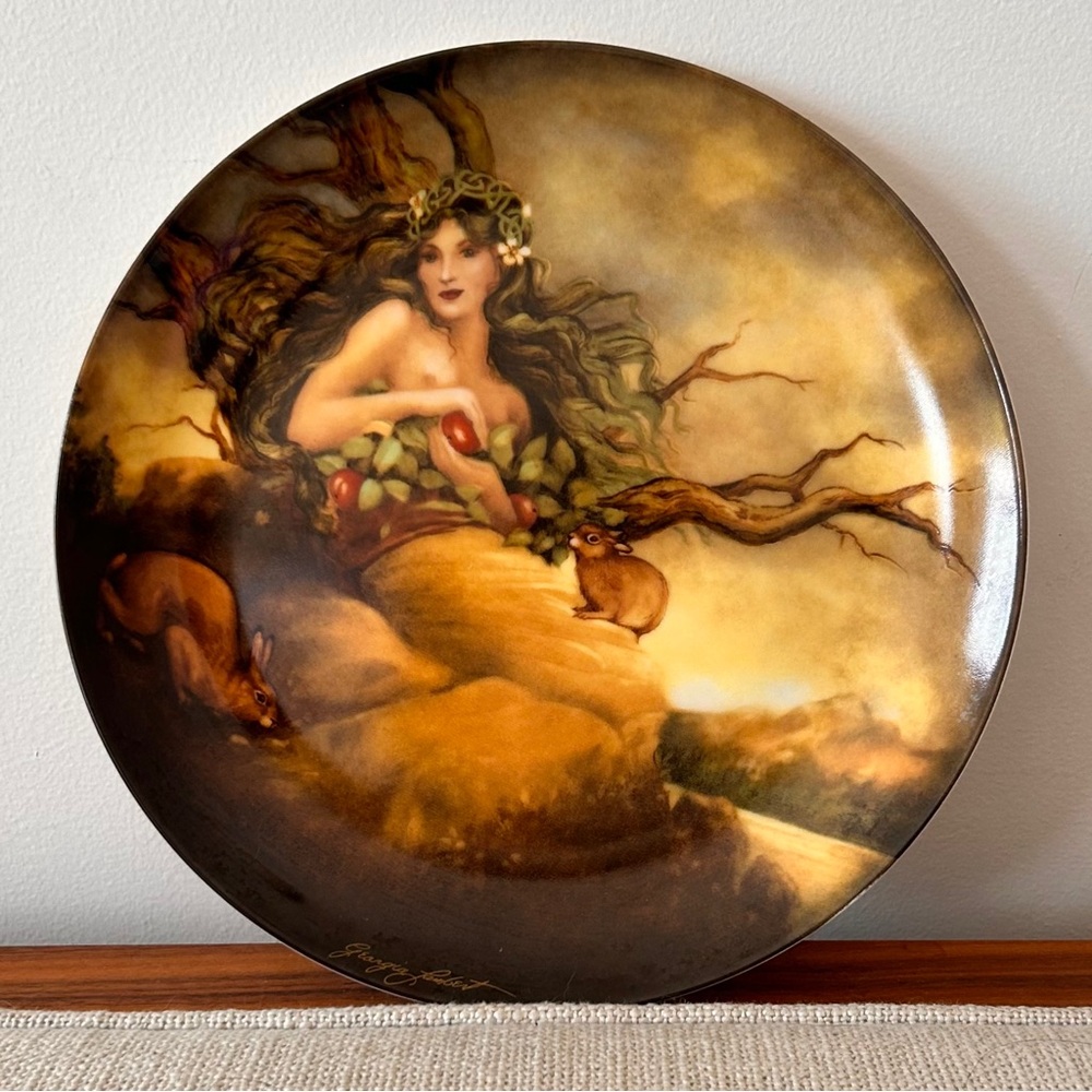 Knowles 1984 Georgia Lambert The Four Ancient Elements Plate “EARTH” First Issue